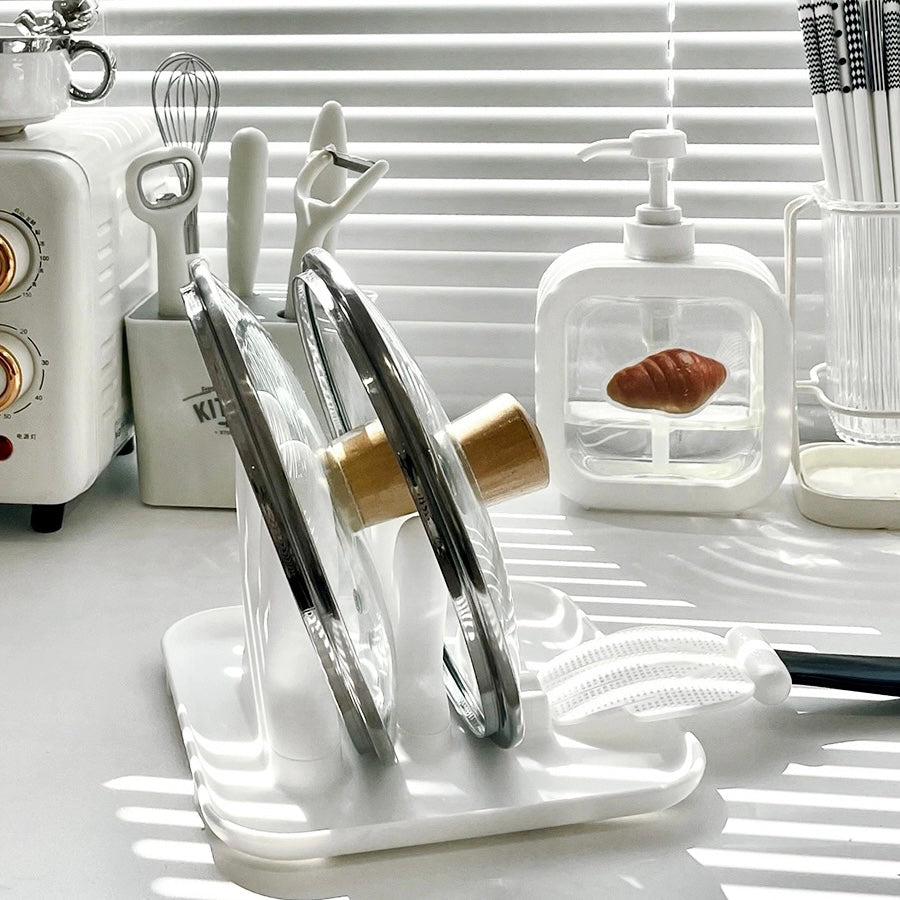 Cute Bunny Rabbit Kitchen Pot Cover & Cooking Utensils Holder Organizer