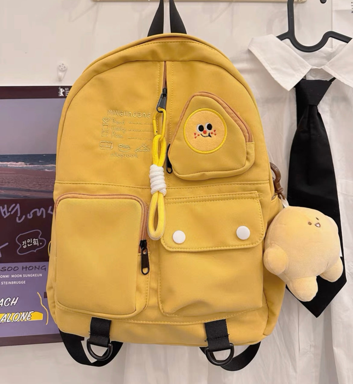 Cute Back to School Mr Bread Cool Stylish Backpack
