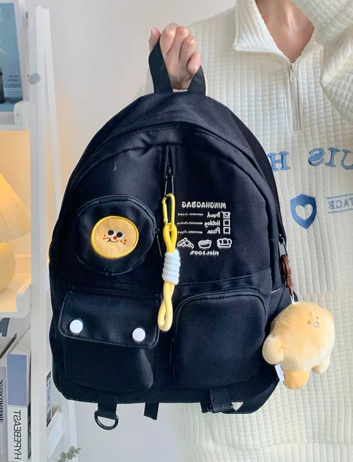 Cute Back to School Mr Bread Cool Stylish Backpack