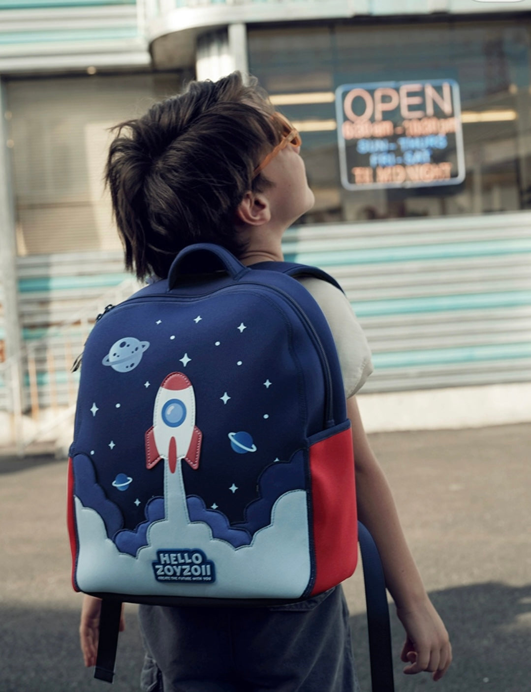 Cute Back to School Zoy Zoii Rainbow Back Protected Backpack