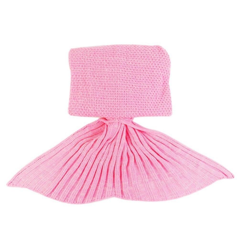 Mermaid Tail Knitted Crochet Sleeping Blanket