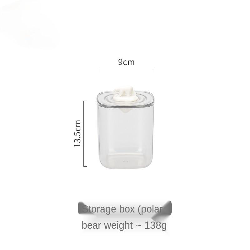 Cute Animals Transparent Cotton Swabs Facial Wipe Storage Box