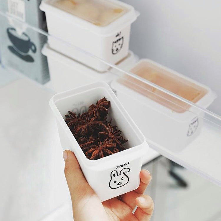 Kawaii Illustration Cartoon Plastic Sealed Storage Food Box