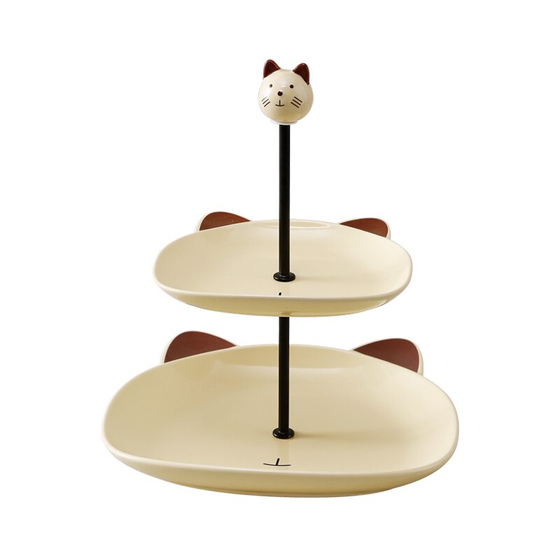 Cute Animal Style Afternoon Tea Multi-Layer Display Stand