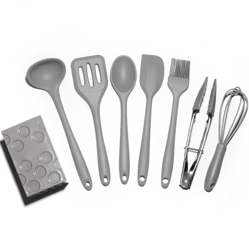 Cute Pastel Colour 8 Piece Set Kitchenware Cooking Utensils