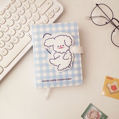 Cute Kawaii Bear & Bunny Leather Flap Journal Diary Planner Notebook