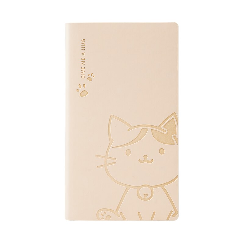 Kawaii Cartoon Animal Leather Cover Journal Notebook Sketchbook for School