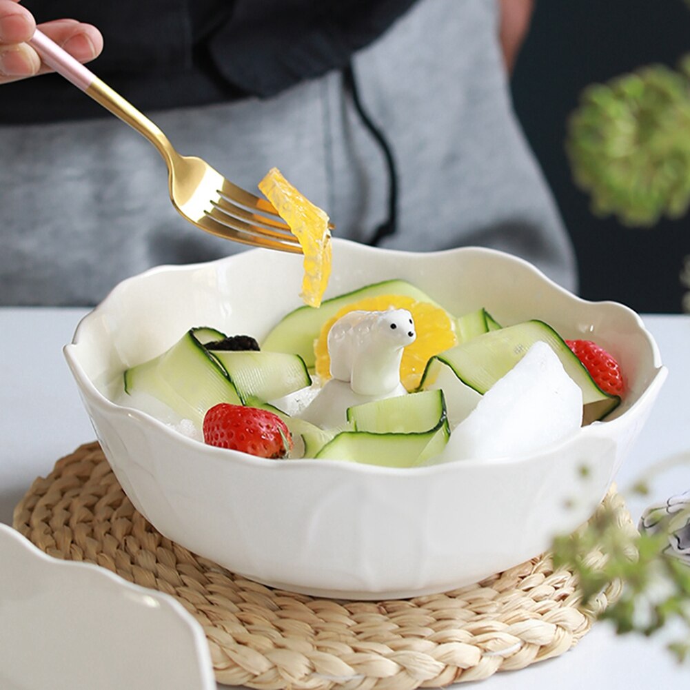 Cute 3D Polar Bear Iceberg Ceramic Soup Bowl