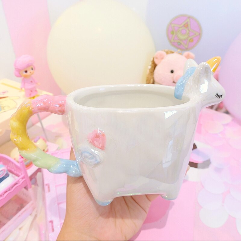 Cute Rainbow Dreamy Fairy Style Unicorn Mug