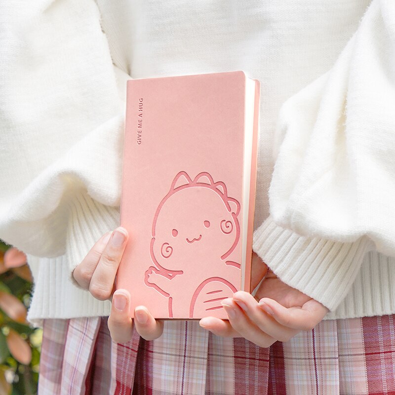 Kawaii Cartoon Animal Leather Cover Journal Notebook Sketchbook for School