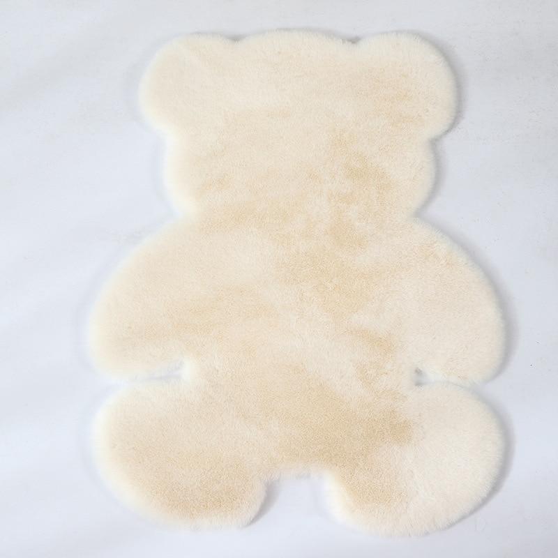 Super Soft Cozy Antiskid Fluffy Bear Shape Rug Carpet