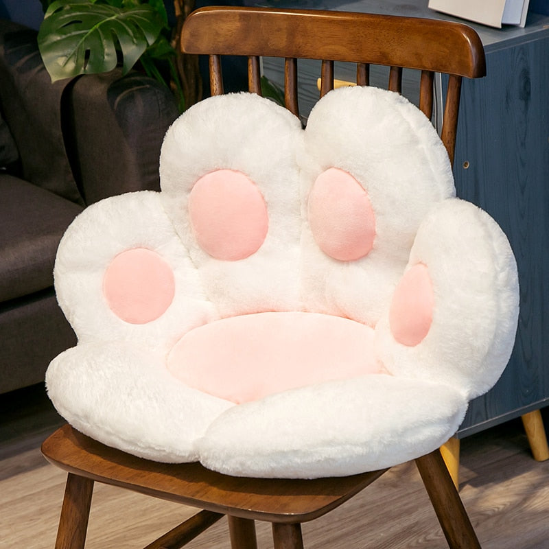 Cute Kawaii Cat Paw Soft Plush Sitting Cushion