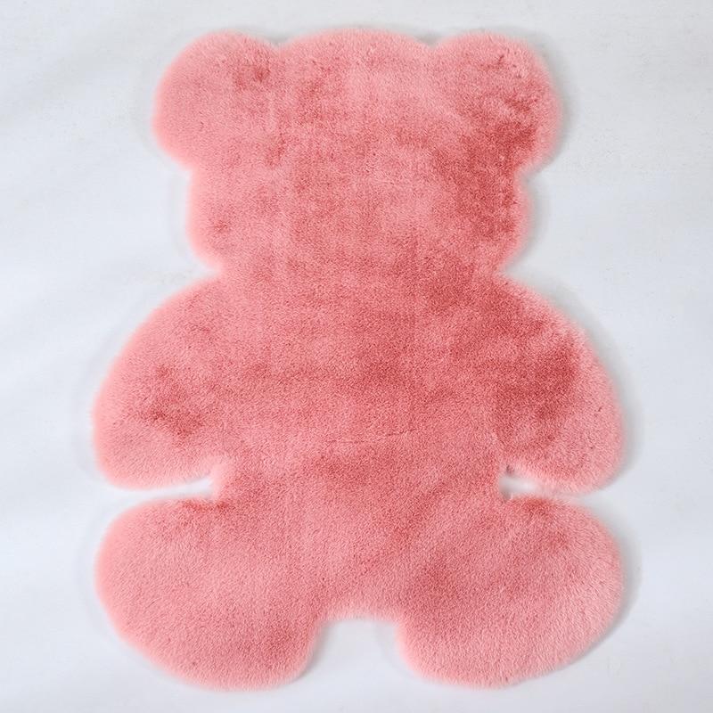 Super Soft Cozy Antiskid Fluffy Bear Shape Rug Carpet