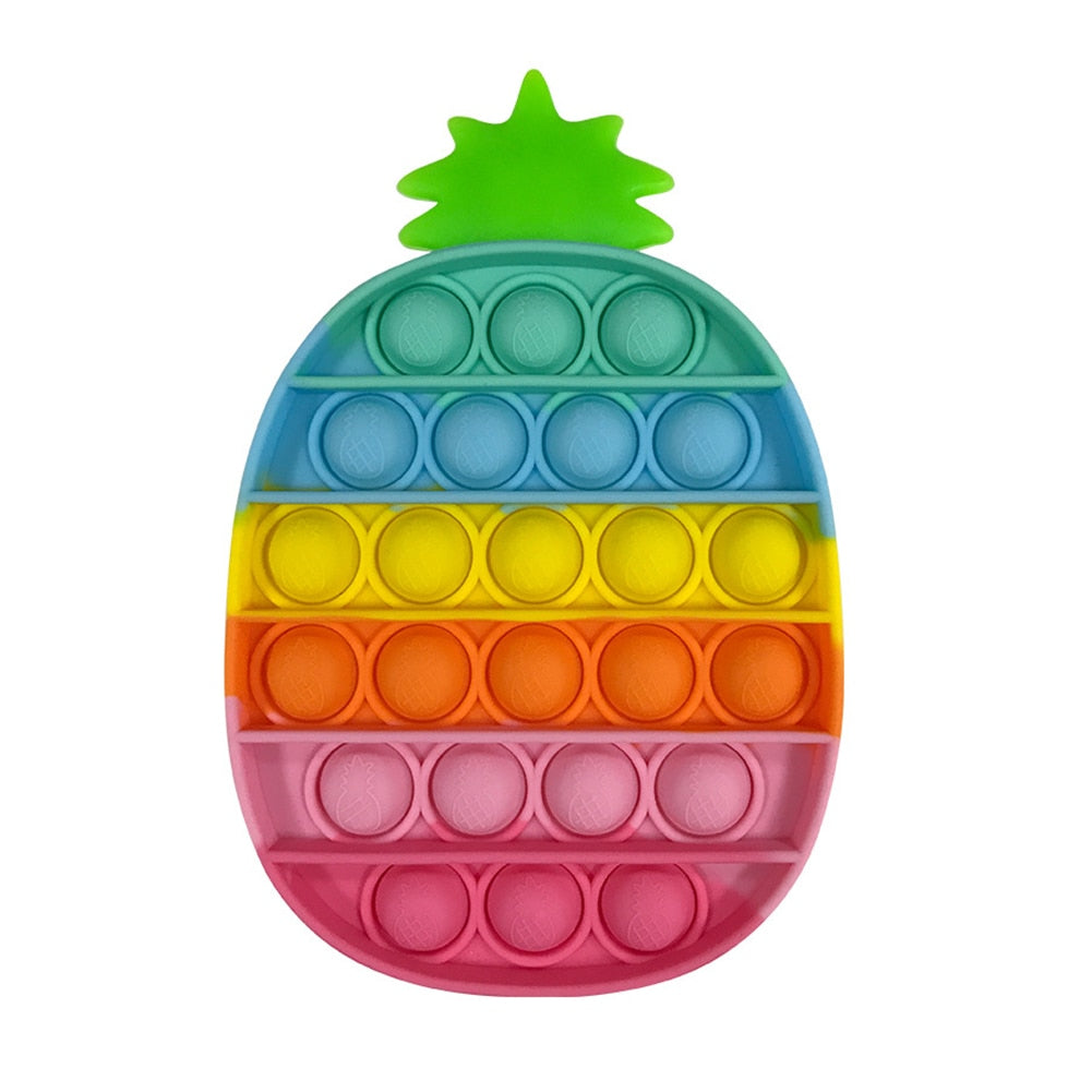 Cute Pastel Colour Popsicle Cupcake Stress Relief Fidget Push Bubble Popping Toy