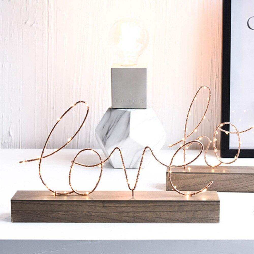 LOVE & HOME LED Display Letters Light Decoration Table Light