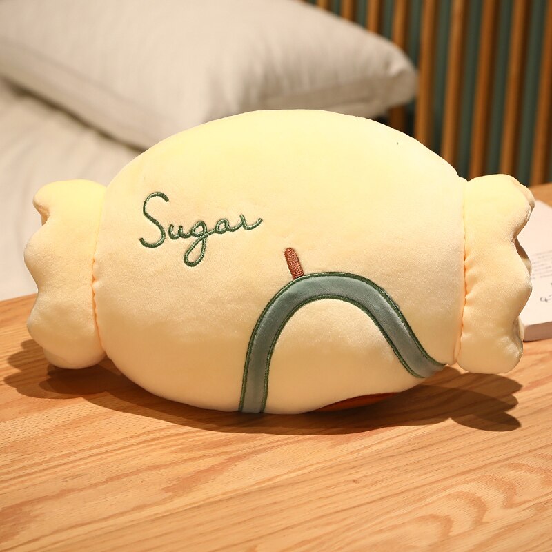 Cute Kawaii Fruit Candy Hand Warmer Plush Pillow