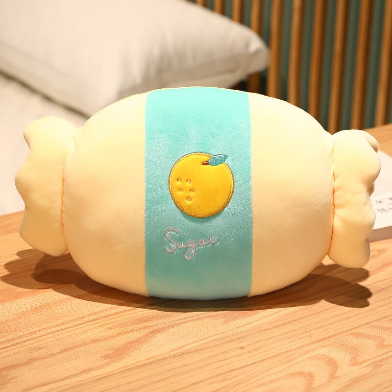 Cute Kawaii Fruit Candy Hand Warmer Plush Pillow