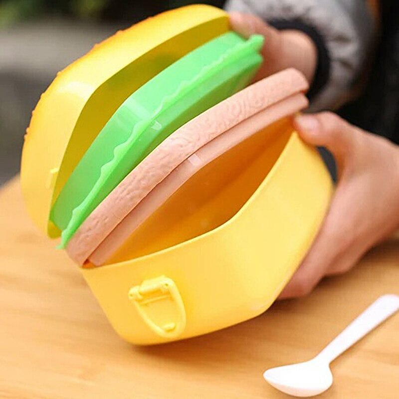 Hamburger Sandwich Thermal Food Container Lunch Box