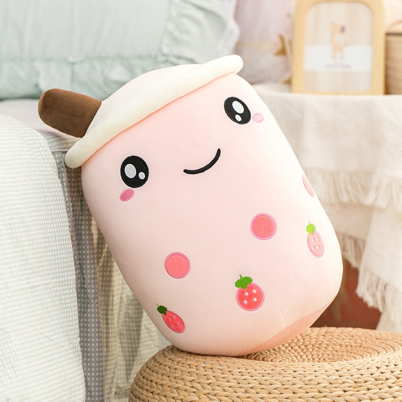 Cute Kawaii Sofa Boba Milk Tea Plushy Toy Cushion