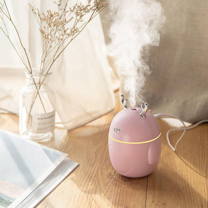 Cute Mini USB Household Bedroom Deer Shape Spray Humidifier