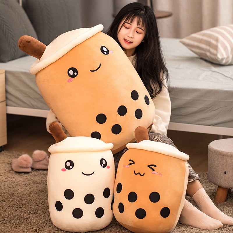 Cute Kawaii Sofa Boba Milk Tea Plushy Toy Cushion