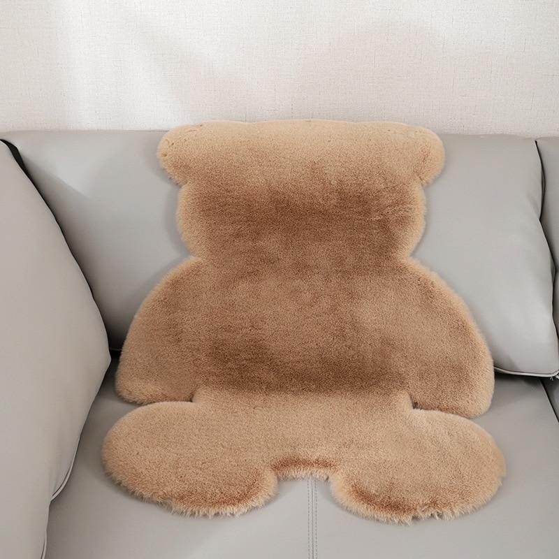 Super Soft Cozy Antiskid Fluffy Bear Shape Rug Carpet