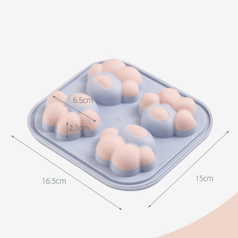 Cute Silicone Cat Paw Shaped Ice Cube/ Chocolate Tray Mold