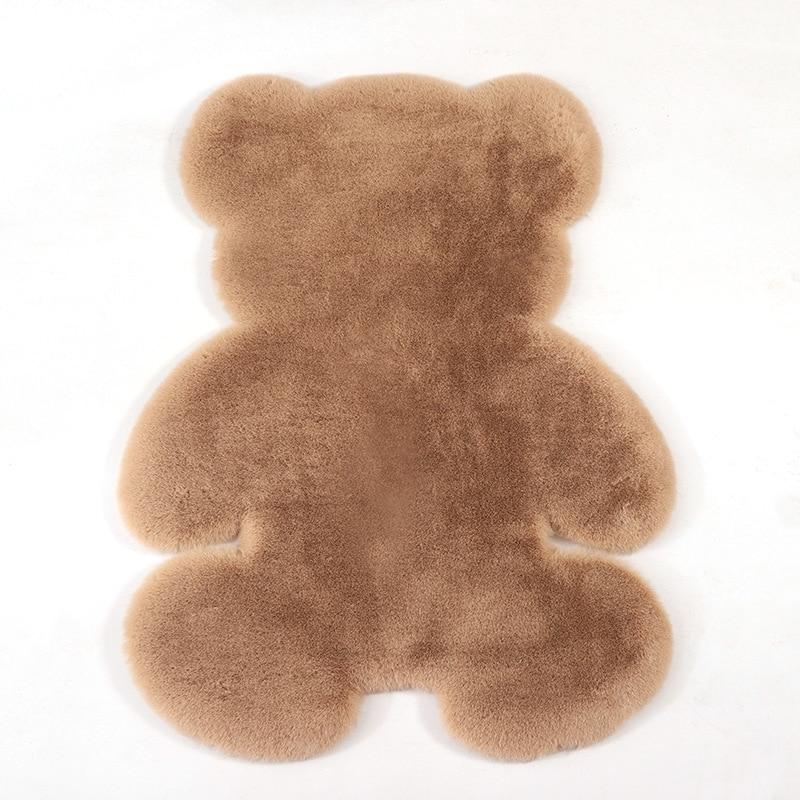 Super Soft Cozy Antiskid Fluffy Bear Shape Rug Carpet