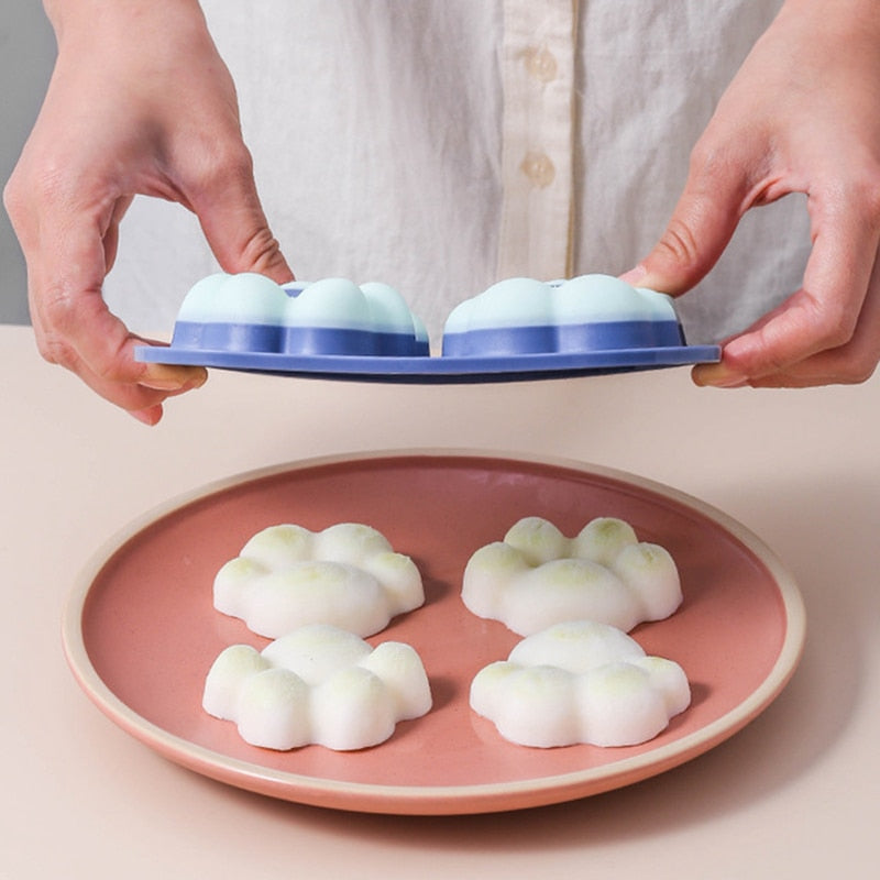 Cute Silicone Cat Paw Shaped Ice Cube/ Chocolate Tray Mold