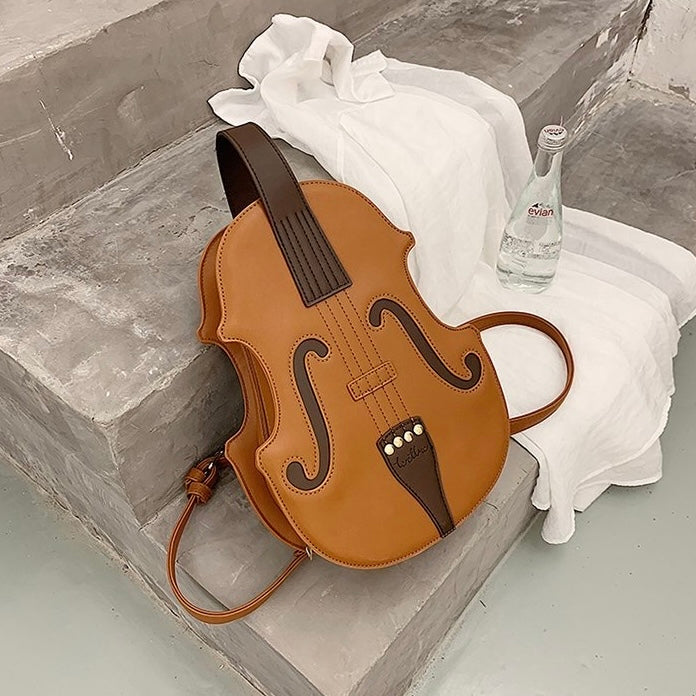 Cute 3D Violin Shape Mini Bag Pack
