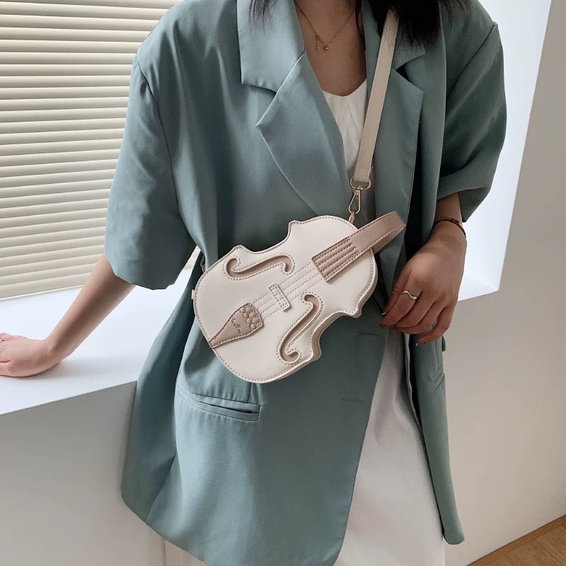 Cute 3D Violin Shape Mini Bag Pack