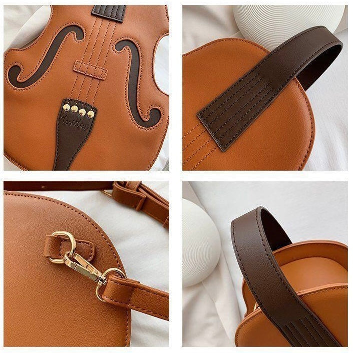 Cute 3D Violin Shape Mini Bag Pack