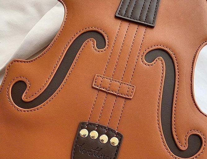 Cute 3D Violin Shape Mini Bag Pack