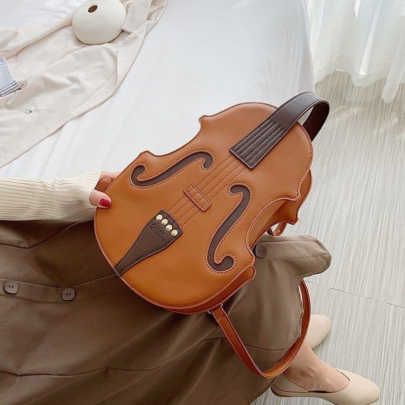 Cute 3D Violin Shape Mini Bag Pack