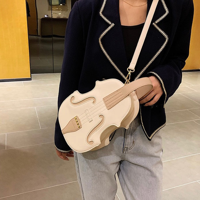 Cute 3D Violin Shape Mini Bag Pack