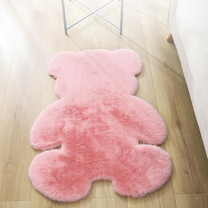 Super Soft Cozy Antiskid Fluffy Bear Shape Rug Carpet