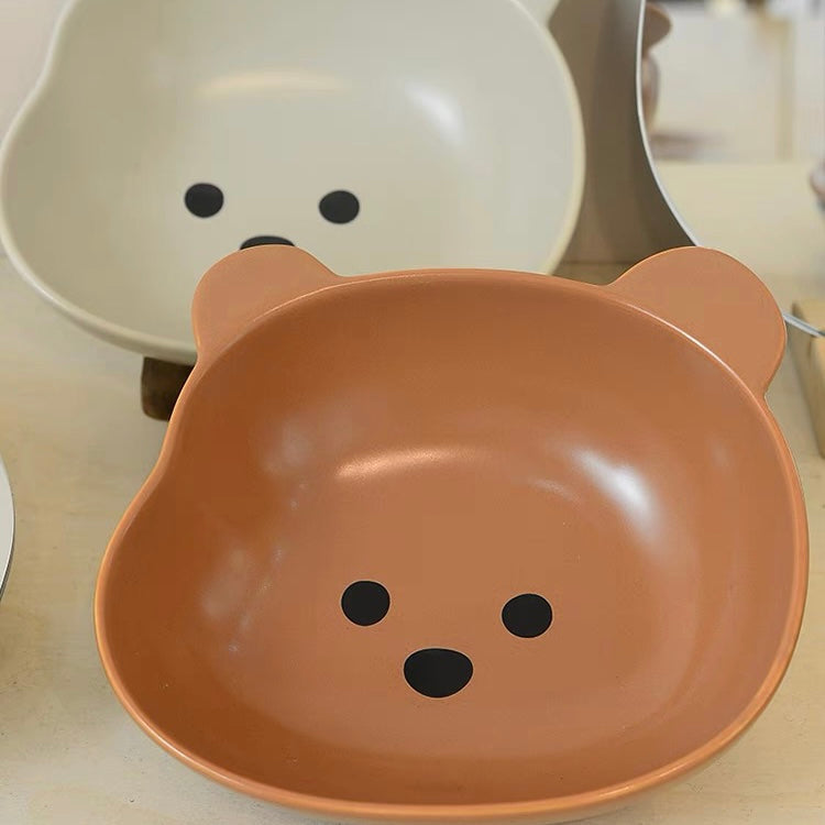 Cute Korean Style Bear Shape Breakfast Plates and Bowls