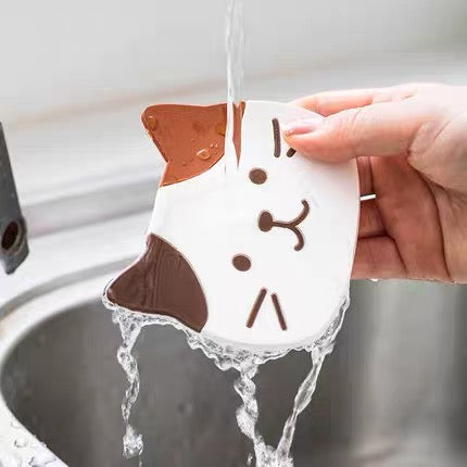 Cute Cat Shape Waterproof Anti-Slip Cup Coaster