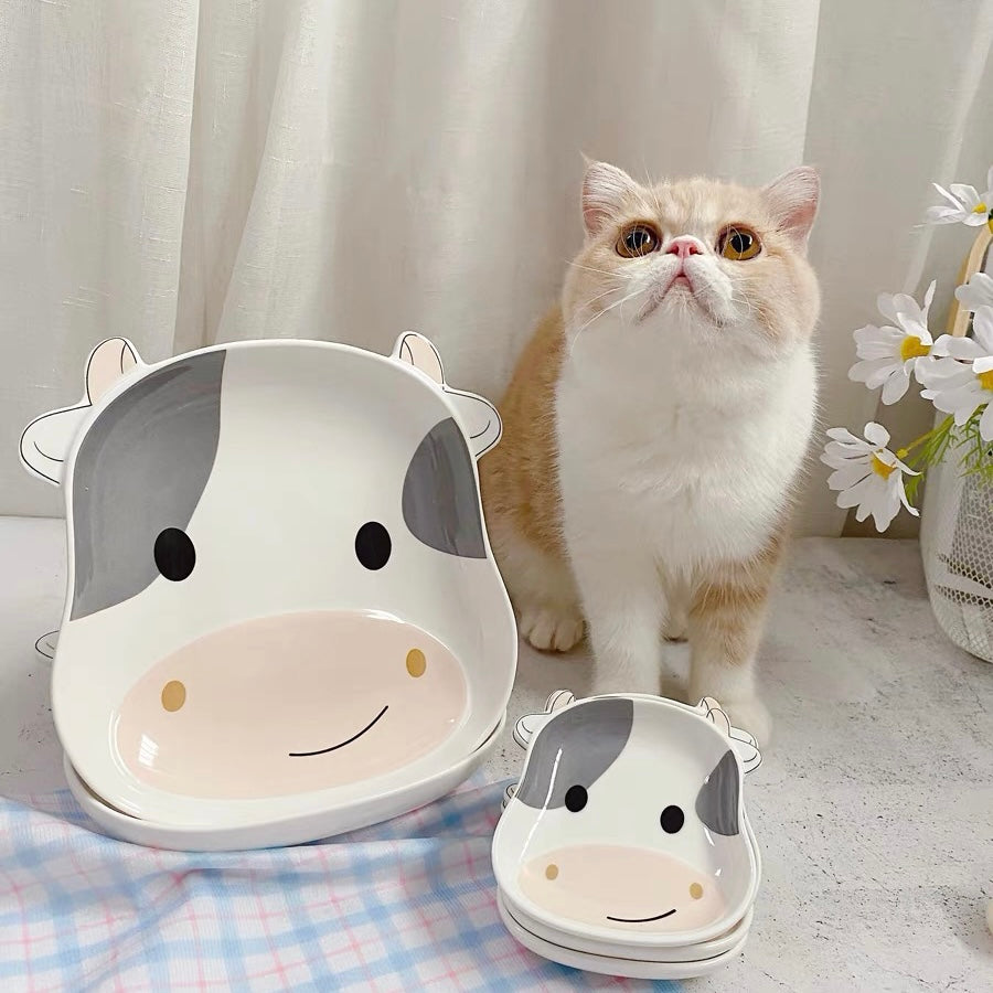 Cute Baby Cow Snack & Main Dish Plates