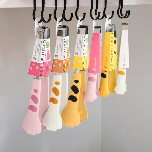 Cute Kawaii Cat Paw Stainless Steel Cooking Tong - Peachymart