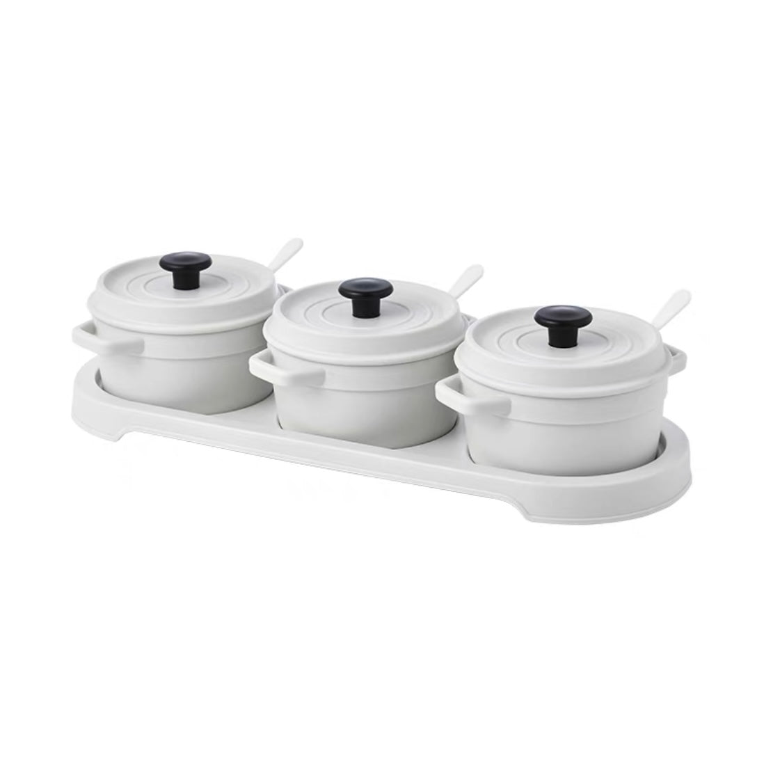 Cute Pastel Colour Condiment Seasoning Storage Container Set