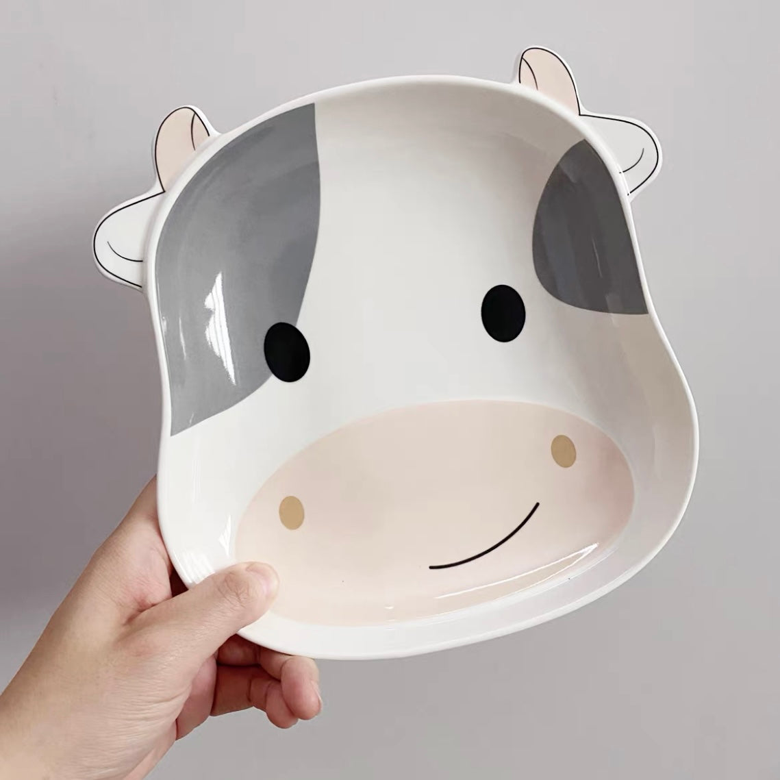 Cute Baby Cow Snack & Main Dish Plates