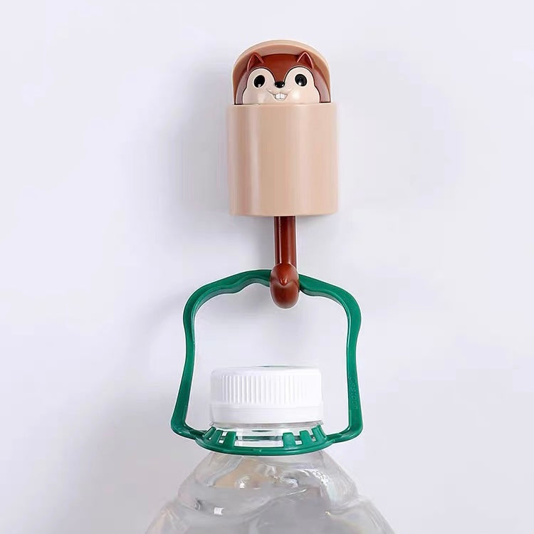 Cartoon Animal Pop-Out Squirrel Head Wall Hanger Hook