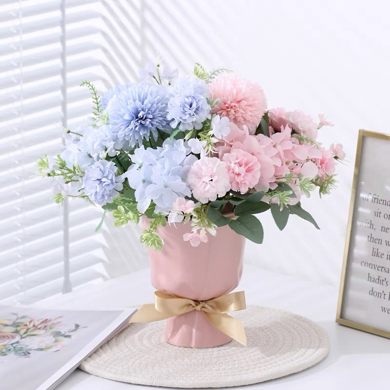 Cute Bouquet Shape Flower Ceramic Home Decor Vase