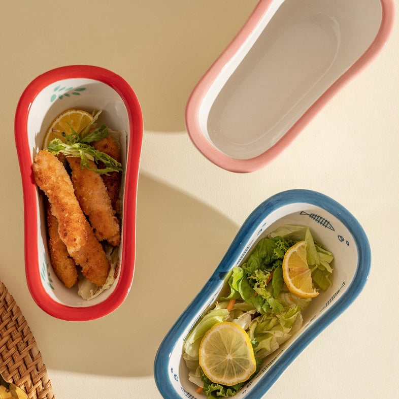 Cute Colourful Bathtub Shape Dessert & Snack Bowl