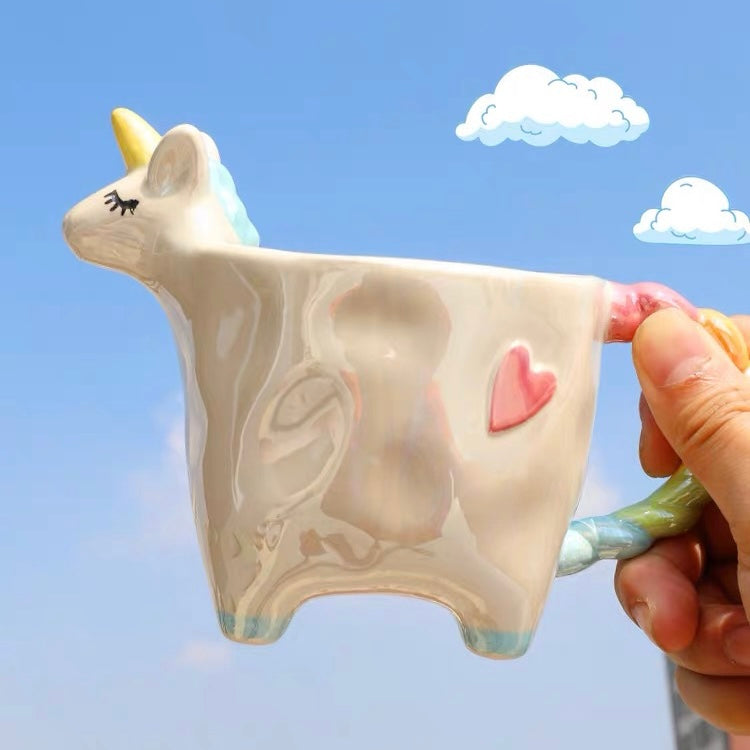 Cute Rainbow Dreamy Fairy Style Unicorn Mug