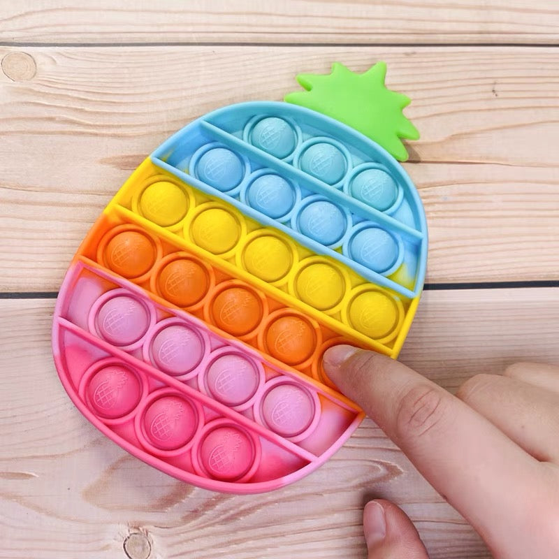 Cute Pastel Colour Popsicle Cupcake Stress Relief Fidget Push Bubble Popping Toy