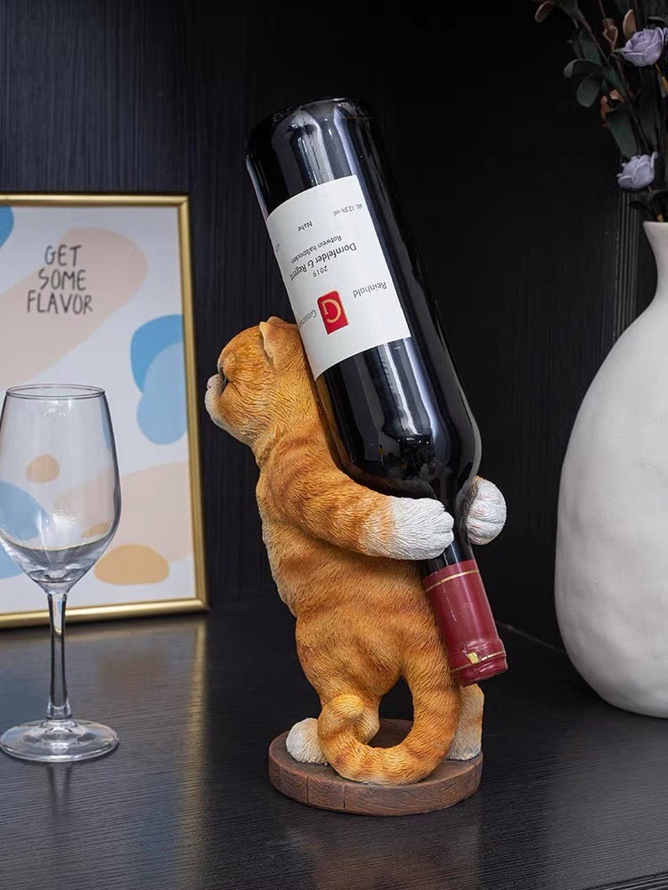 Cute Pussy Cat 3D Wine Holder