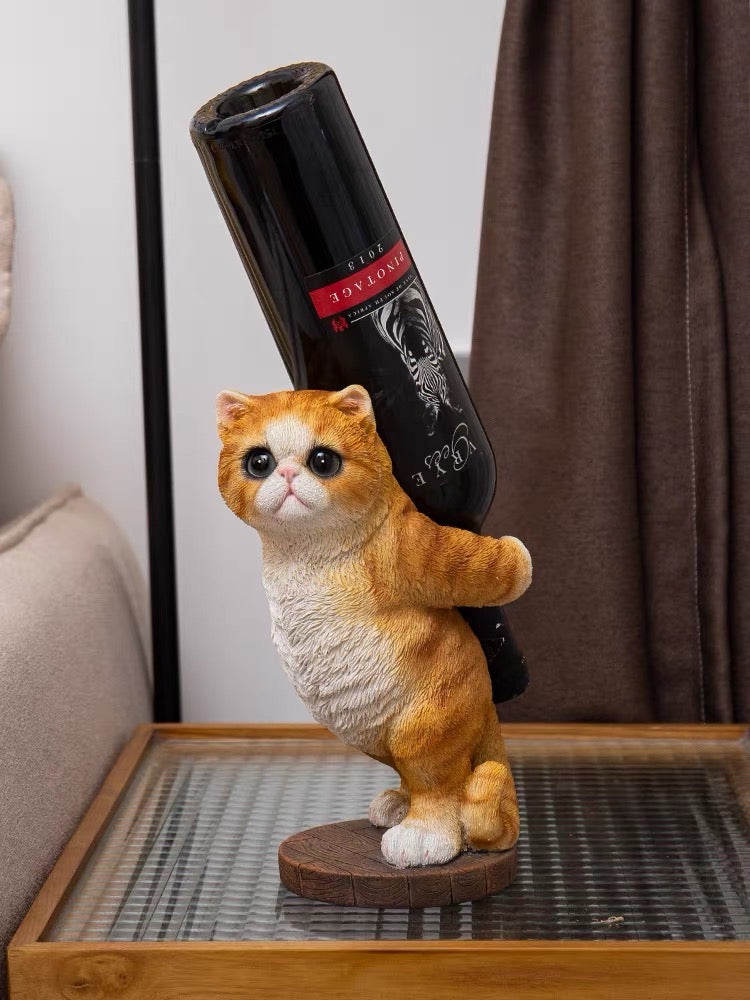 Cute Pussy Cat 3D Wine Holder