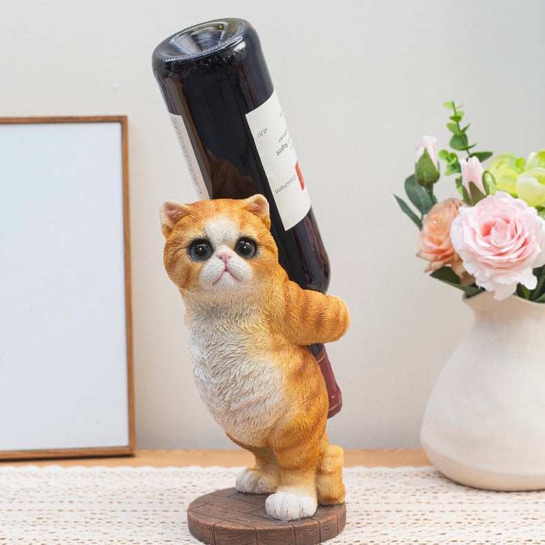 Cute Pussy Cat 3D Wine Holder